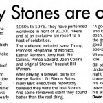 The Counterfeit Stones press clipping
